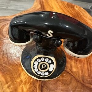 Antique Rotary Telephone Salt & Pepper Shakers Vintage